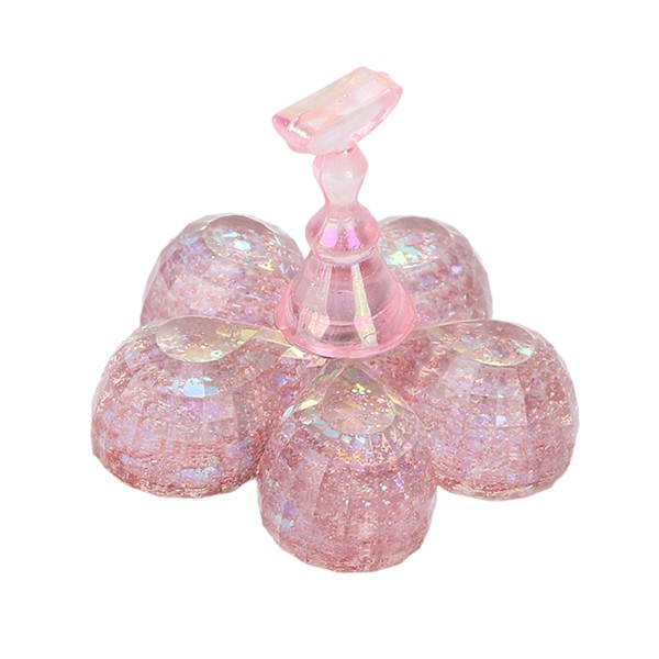 Negleholder Magnetisk design Professionel neglemalingsholder til negleøvelser med base til Home SalonPink