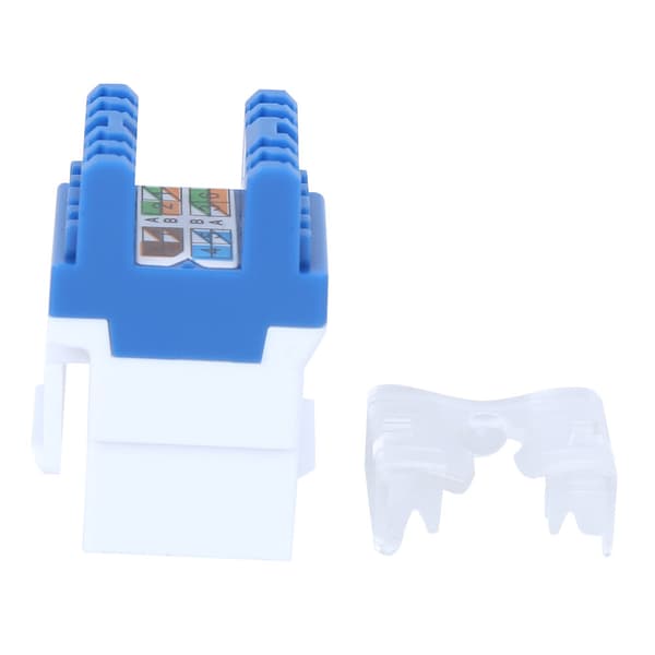 3 stk RJ45-180° modul Kompatibel med Keystone Jack CAT5E UTP Networks Information Connector Socket Adapter