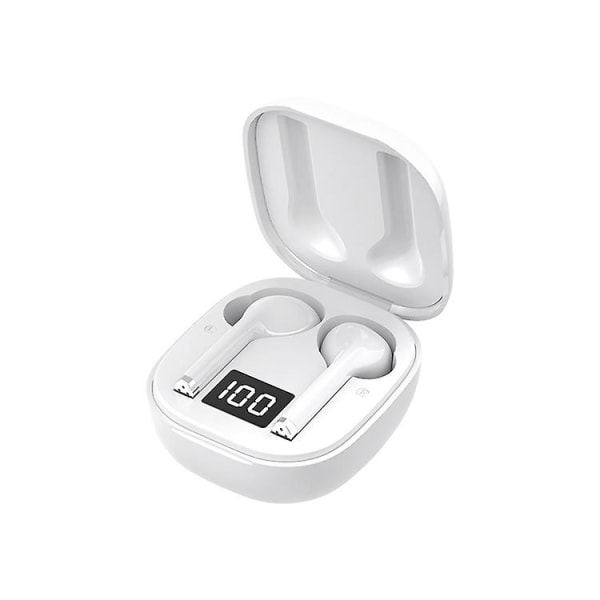 Bluetooth hörlurar 5.0 In-Ear med case Brusreducering White