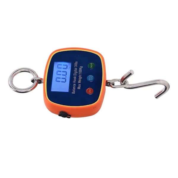Digital krogvægt LCD-skærm Mini håndholdt bærbar hængende balancekran Maksimal vægt 100 kg 220 lb 90‑240V