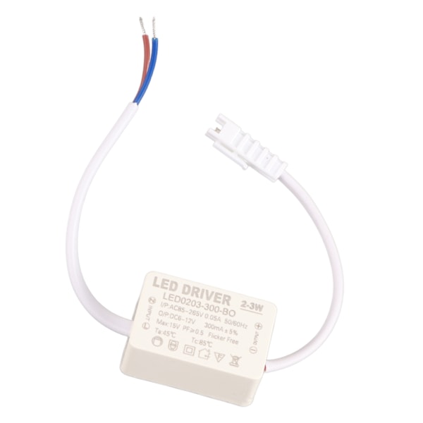 LED-drivrutin konstant ström 300mA High Power AC 85‑265V Utgång 6‑12V DC-kontakt för LED-lampprodukter