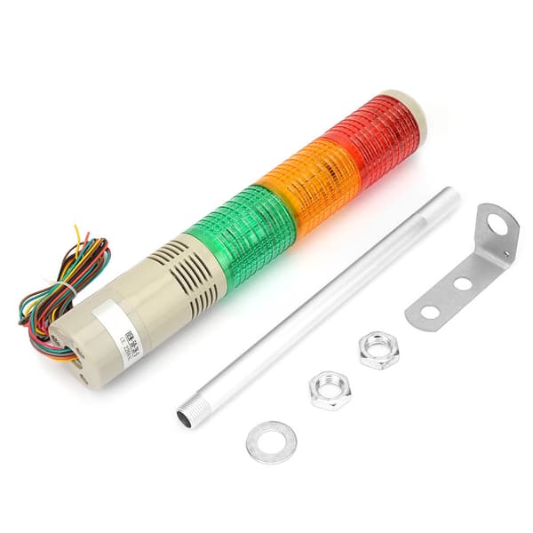 220VAC Maskinvarsellampe LED-indikator Varselsignal Konstant lys