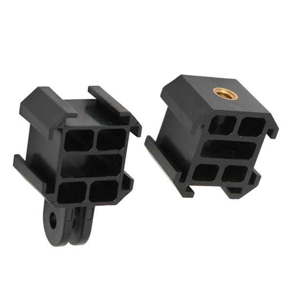 Cold Shoe Mount Plast Professional Lättvikts 1/4in Trippel Cold Shoe-fäste för Action Camera Fill Light Mic