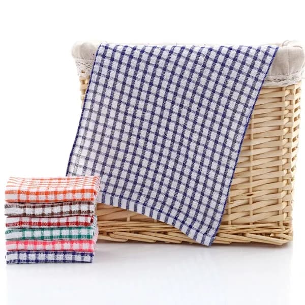 6-pack Cotton Kitchen Towels, Absorbent Cleaning Cloths, Kitchen Cleaning