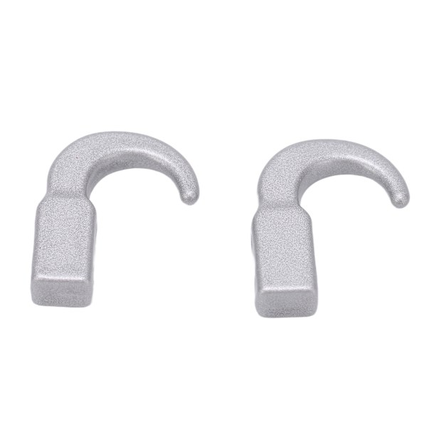 2-pack RC Metallsimulerad Trailerkrok Zinklegering Dragkrok för SCX10 1/10 RC Klätterbil Silver