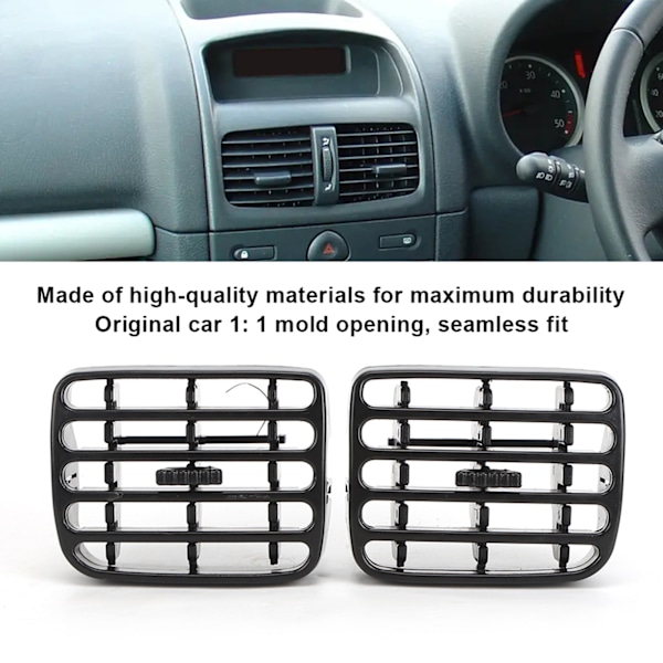 1 pari ilmastointiritilää auton kojelautaan sopii CLIO MK2 1998-2006