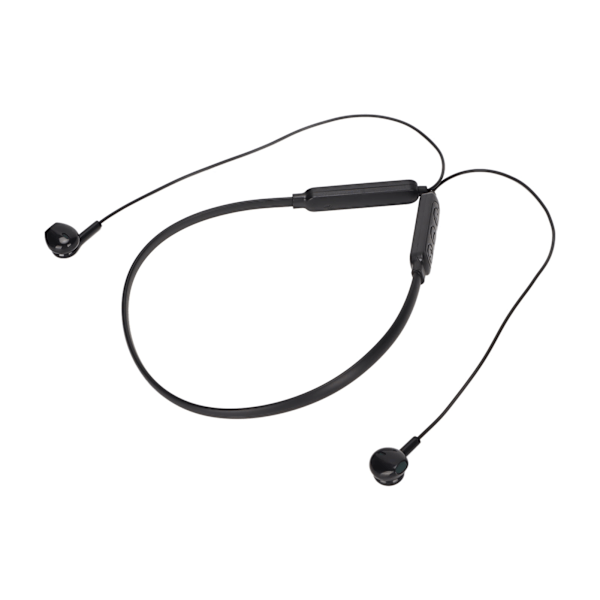 Bluetooth Nackband Headset IPX7 Vattentätt brusreducerande djup bas Flexibel trådlös sporthörlur Svart