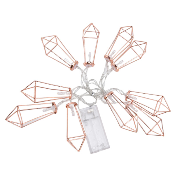 Fairy Lights -ketjut 10 LED-helmeä 1,5 m Sisätiloihin String Lights Koristelu Rose Gold makuuhuoneeseen Sänkyyn Olohuoneeseen