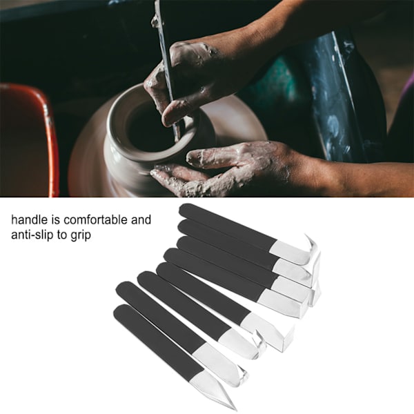 8 st Clay Sculpting Tool Set Metallhuvud Skulpturverktyg Shapers Tillbehör