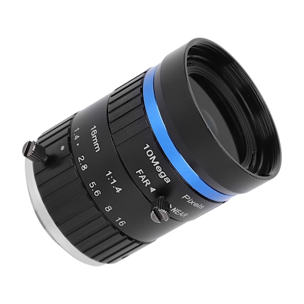 10 MP objektiv C-fäste 16 mm brännvidd 1 tum bildformat Manuell bländare för industriell kamera
