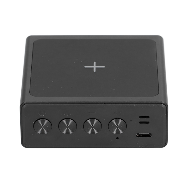 Digital vækkeur 3-i-1 LED Desktop Digital ur med trådløs opladning USB-strømforsyning til kontoret ved sengen i soveværelset