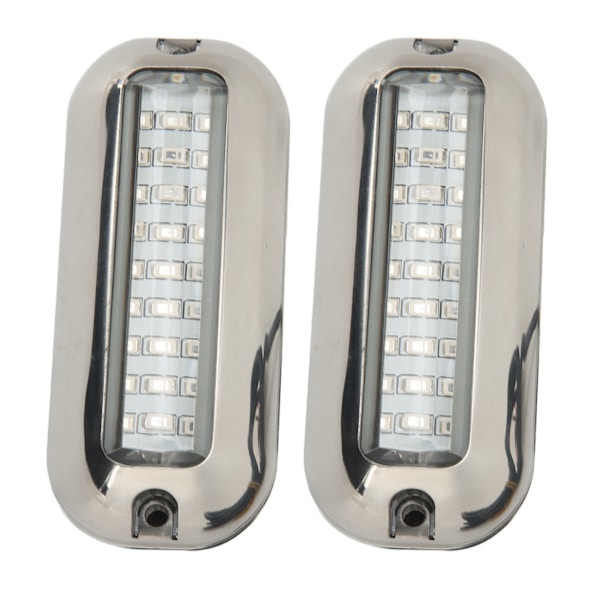 2 kpl Marine LED-valot 3,5W vedenkestävä peräpeilin veneen vedenalainen upotettava lamppu