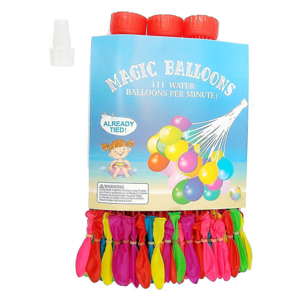 2 stk Automatisk vannballong (flerfarget) - Pakke med 37 ballonger