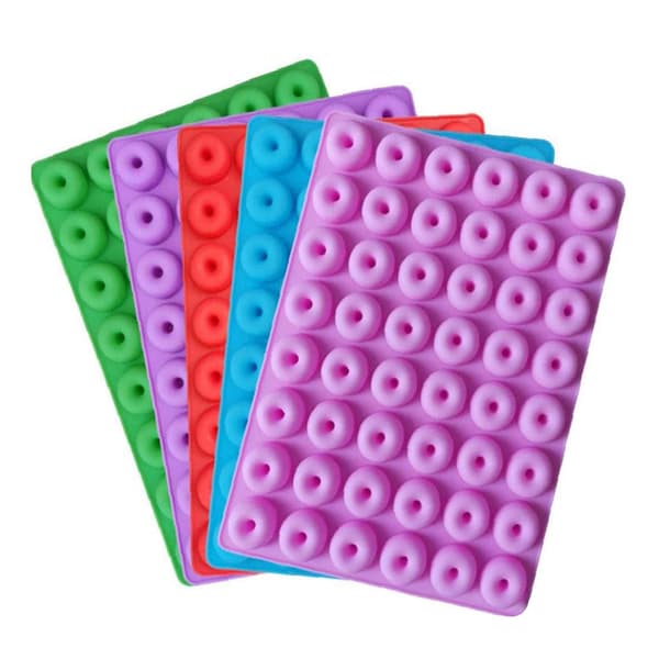 【NX】48-hulls Mini Silikon Donut Bakeform Sjokolade Donut Kakeform Bakverkform