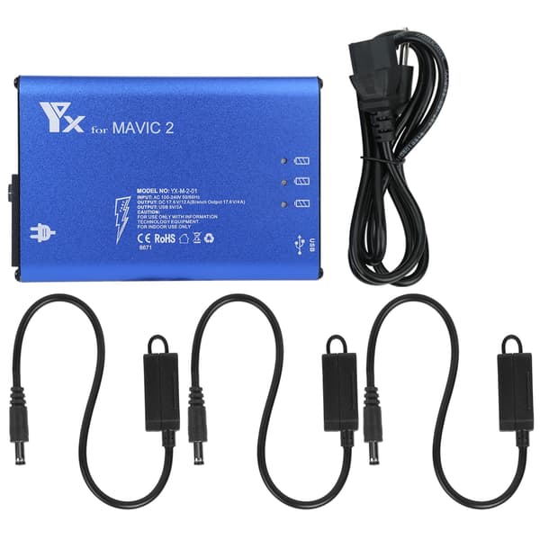 Profesjonell Praktisk Drone Batterilader Drone Tilbehør Passer for DJI MAVIC2AU Plugg