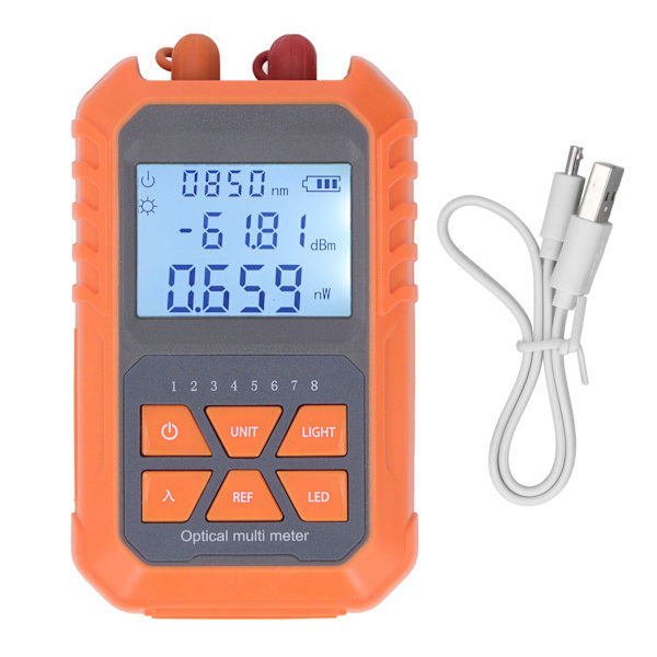 ‑50 till +26dbm 15KM visuell felsökning FC SC ST Universal Interface Uppladdningsbar VFL Optisk Fiber Power Meter