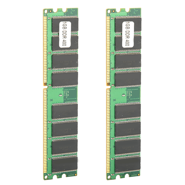 2 stk. Minnemodul Stasjonær Datamaskin for AMD Dobbeltsidig 16-Korn DDR 1GB 400Mhz PC3200