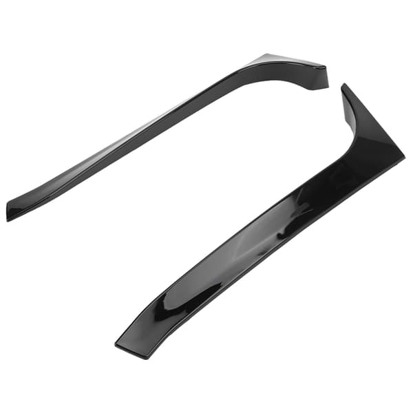 2 stk. Bagrude Sidespoiler Canard Wing Cover Trims Glanssort Bilmodifikationstilbehør