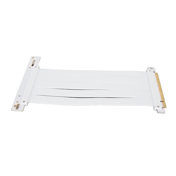 PCIE 4.0 X16 Riser-kaapeli Nopea joustava laajennuskortin laajennusportti 90 asteen GPU-laajennuskaapeli RTX 4090:lle Valkoinen 40 cm / 15,7 tuumaa