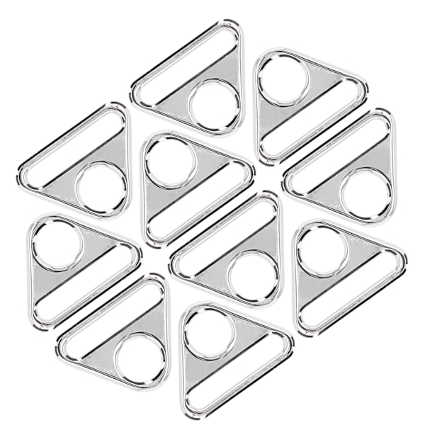10st justerbart spänne 38mm zinklegering Material Flerfunktionellt lätt bärbart bagagetillbehör vit