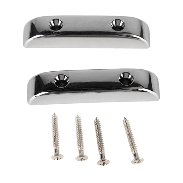 2 st Bas tumstöd Plast Anti-slip Lättvikt Jazzbasgitarr Tumfingerstöd GM04 Silver