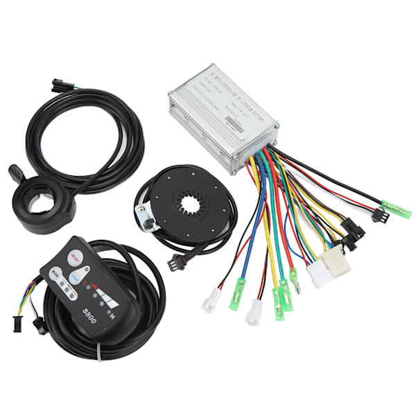 Elcykel 15A Controller 36V 48V Common Speed ​​Controller med LED S800 Display Panel för 250W 350W motor