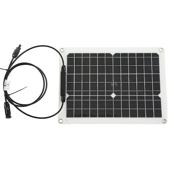 Solcelle Batterilader til Bil 30W 18V Monokrystallinsk Silicium Solpanel Controller Kit til Udendørs Yacht Båd
