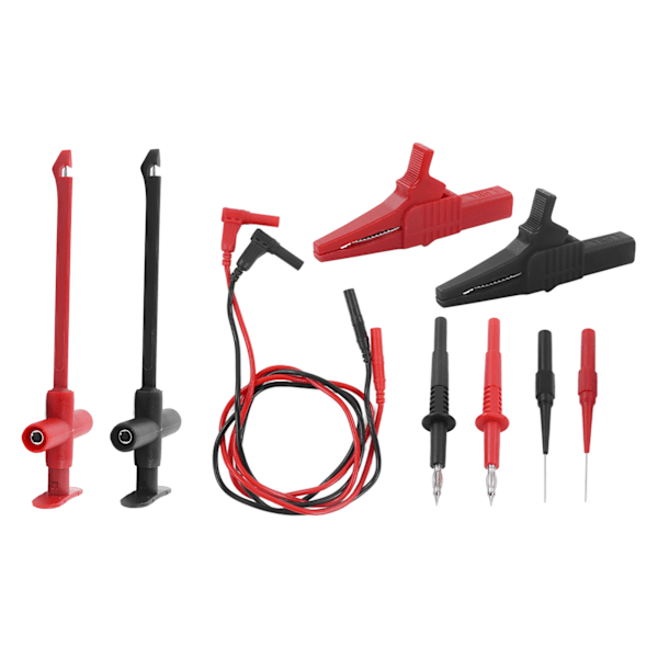 Multimeter testkablar Kit Krokodilklämma Bananpluggsond för elektronisk reparation JT8001‑1