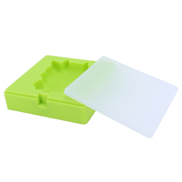 Tecknad glassform Silikonform DIY Ice Bar Maker med pinnar för barn GreenCow