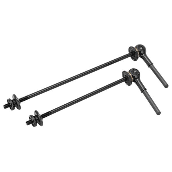 RISK 1 par MTB Cykelnav Hurtigudløsningsaksler Cykel Titanium Legering Akselspyd Spak Sort