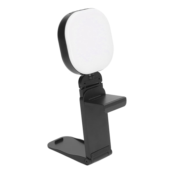 LED Klips-på Fylllys ABS 5 Lysmoduser Foldbar Mini Selfie Videokonferanselys for Datamaskin Bærbar PC Live Streaming Svart