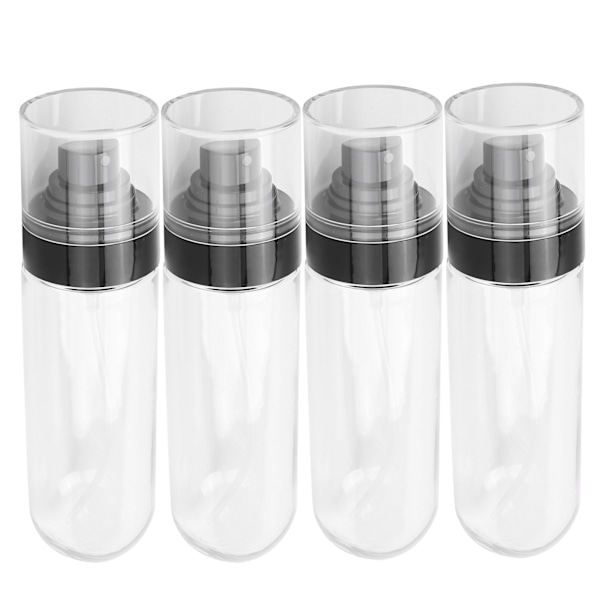 4 st sprayflaskor set Mini Bärbar plast Resor Tom påfyllningsbar behållare Dispenser 100ml