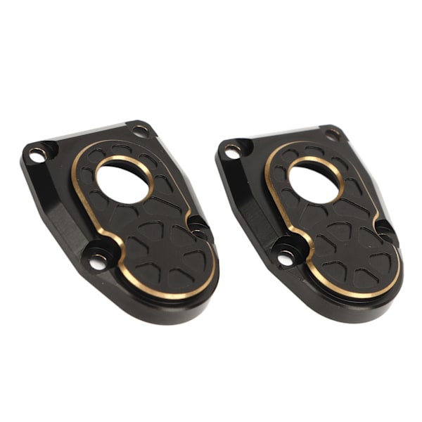 2 ST Messingportaldeksler Svart Stabilitet Portal Styrkehalshatt for Axial Capra SCX10 III AR45P 1/10