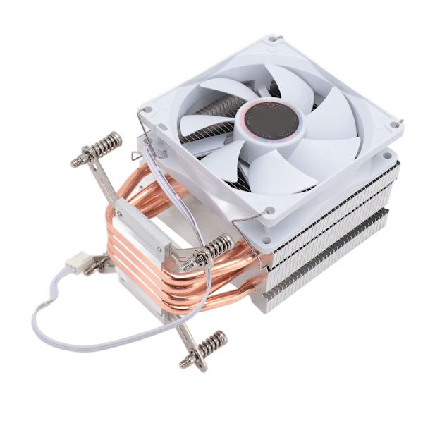 CPU kylfläkt 3.54in 4 värmerör 3pin 12VDC 2000RPM Hydraullager CPU luftkylare för moderkort med bakplatta