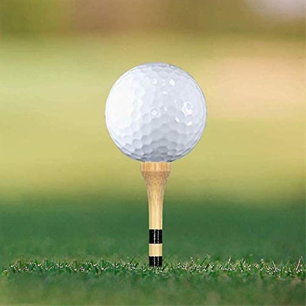 100 stykker golf-tee, reducere friktion og sidespind stabil holdbar naturlig farve