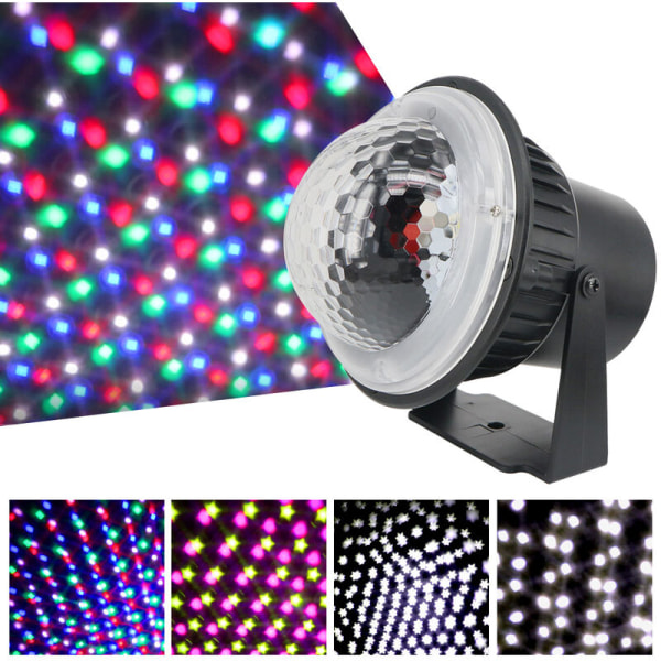 Mini Snow Light LED Stage Light Christmas Snow Projection Light Norme europeenne, couleur