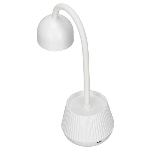 24W Nagellackshärdningslampa 365nm 405nm 360° Roterbar svanhals USB-plugg Nageltork Vit