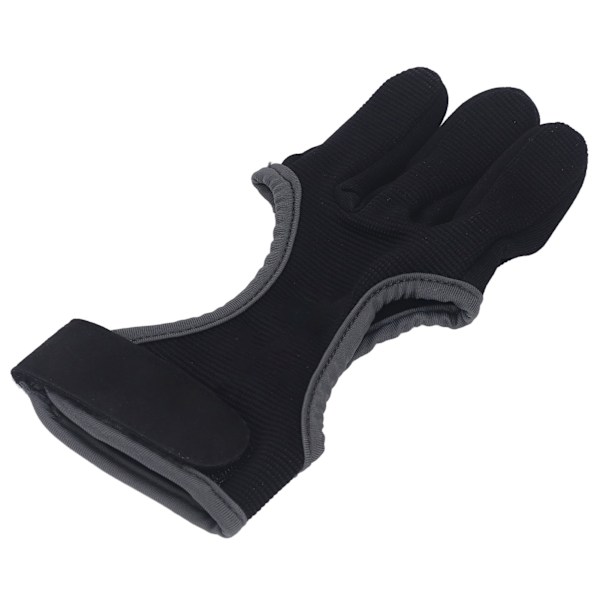 Archery 3 Finger Glove Dragsträng 3 Finger Guard Protection Tab för Traditional Recurve Bow L