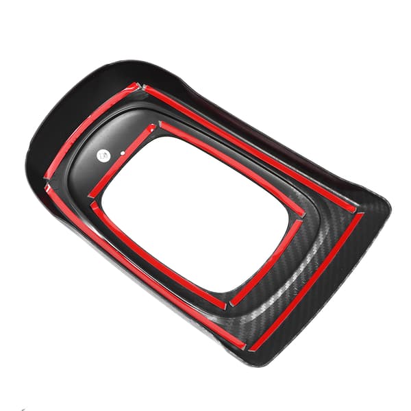 ABS karbonfiber bil girskiftpanel midtkonsolldeksel trim passer til Toyota RUSH 2019