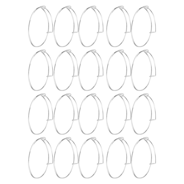20st rostfritt stål, utbyggbart armband, justerbart DIY handgjort silverarmband