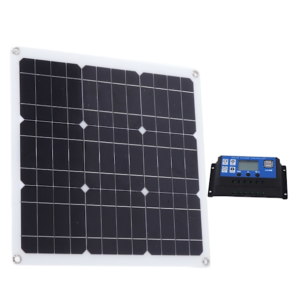 30W Solpanel Kit Dobbelt USB DC Udgang Solceller 100A Regulering til Bilbatteri Båd