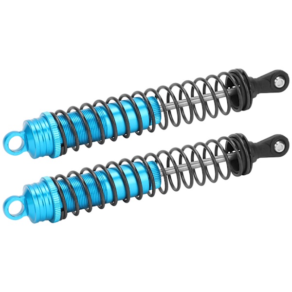 2 stk RC 144mm oliefyldt justerbar støddæmper til HSP / HPI / AXIAL 1/8 RC bil Blå