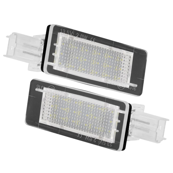 2 stk. fejlfri bilnummerplade LED-lys Passer til Dacia Duster 2010-2015