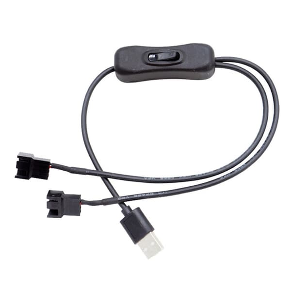 USB til 4-pinners viftekonverteringskabel med 12V spenningsutgangsledning rask Kompatibel med stasjonær PC null - 4pin ordinary model 0.04