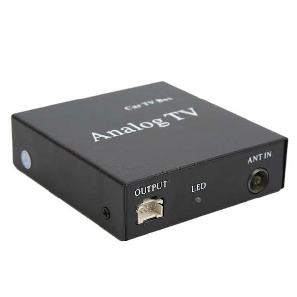 Bil Analog TV Boks Mobil DVD TV Signalmottaker PAL SECAM NTSC Full System OSD Meny Display