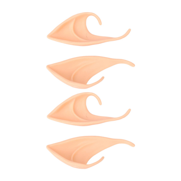 2 par korte falske ører Latex Simulering Fairy Ear Set til jul Halloween Party Cosplay rekvisitter