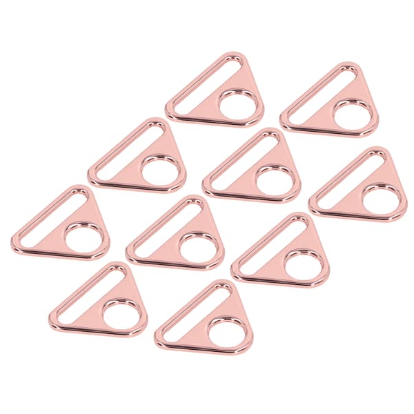 【NX】10st justerbart spänne 38 mm zinklegering Material Multipurpose Lättvikts bärbart bagagetillbehörRose Gold