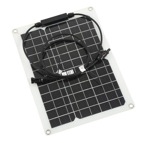 【NX】Solcellepanel Monokrystallinsk Solcellepanel Kontrollersett 30W 18V Utgang for Bil Bobil