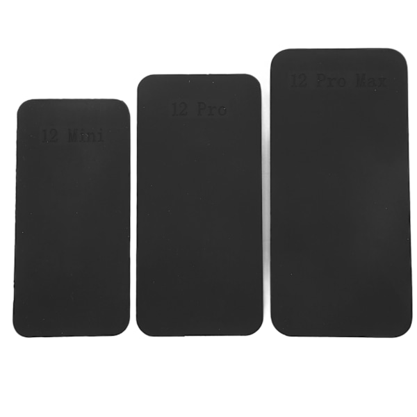 3 kpl LCD-näyttökiinnitys- ja korjausmattoa, kumi, vakaa, LCD-näytön itseliimautuva irrotuslevy iOS 12 12Pro