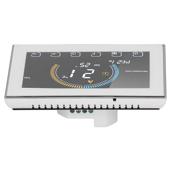 Husholdnings smart termostat med LCD-baggrundsbelysning temperaturstyring til vandgas AC95240V(BHT8000GCBlanc)